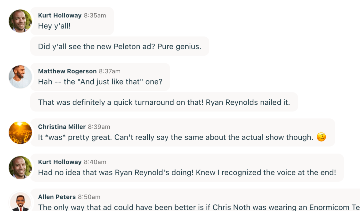 Chat around the campfire