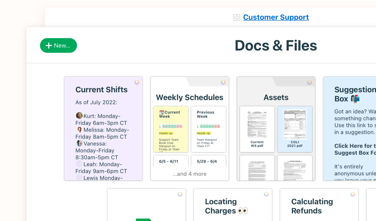 Store, share, and discuss files